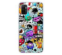 1001coques Coque Compatible avec Oppo A53S - Housse Fine en Silicone Transparente - Design Graffiti 2