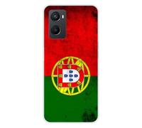 1001coques Coque Compatible avec Oppo A76 - Housse Fine en Silicone Transparente - Design Drapeau Portugal