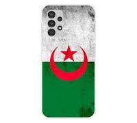 1001coques Coque Compatible avec Samsung Galaxy A13 4G - Housse Fine en Silicone Transparente - Design Drapeau Algerie