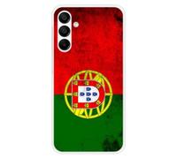 1001coques Coque Compatible avec Samsung Galaxy A15 - Housse Fine en Silicone Transparente - Design Drapeau Portugal