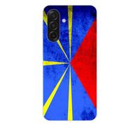 1001coques Coque Compatible avec Samsung Galaxy A17 - Housse Fine en Silicone Transparente - Design Drapeau la Reunion