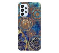 1001coques Coque Compatible avec Samsung Galaxy A23 4G, Samsung Galaxy A23 5G - Housse Fine en Silicone Transparente - Design mandalla Bleu