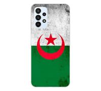 1001coques Coque Compatible avec Samsung Galaxy A23 4G, Samsung Galaxy A23 5G - Housse Fine en Silicone Transparente - Design Drapeau Algerie