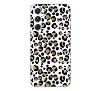 1001coques Coque Compatible avec Samsung Galaxy A54 5G - Housse Fine en Silicone Transparente - Design Leopard