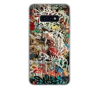 1001coques Coque Compatible avec Samsung Galaxy S10e - Housse Fine en Silicone Transparente - Design Graffiti 1
