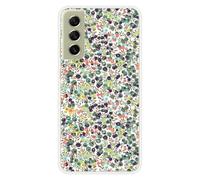 1001coques Coque Compatible avec Samsung Galaxy S21 FE - Housse Fine en Silicone Transparente - Design Liberty Wiltshire Vert