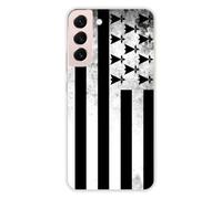1001coques Coque Compatible avec Samsung Galaxy S22 Plus - Housse Fine en Silicone Transparente - Design Drapeau Bretagne