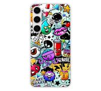 1001coques Coque Compatible avec Samsung Galaxy S24 Plus, Samsung Galaxy S25 Plus - Housse Fine en Silicone Transparente - Design Graffiti 2