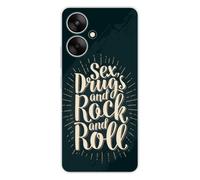 1001coques Coque Compatible avec Xiaomi Redmi 13C 5G - Housse Fine en Silicone Transparente - Design Sex and Rock and Roll