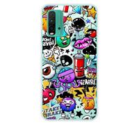 1001 Coques Coque en Silicone imprimée Compatible Xiaomi Redmi 9T Graffiti 2