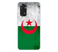 1001coques Coque Compatible avec Xiaomi Redmi Note 11 4G - Housse Fine en Silicone Transparente - Design Drapeau Algerie
