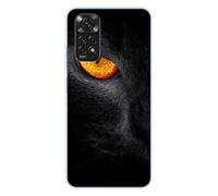 1001coques Coque Compatible avec Xiaomi Redmi Note 11 4G - Housse Fine en Silicone Transparente - Design Oeil de panthere