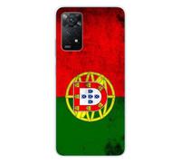 1001coques Coque Compatible avec Xiaomi Redmi Note 11 Pro, Xiaomi Redmi Note 12 Pro 4G - Housse Fine en Silicone Transparente - Design Drapeau Portugal
