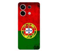 1001coques Coque Compatible avec Xiaomi Redmi Note 13 Pro 5G - Housse Fine en Silicone Transparente - Design Drapeau Portugal