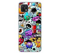1001coques Coque Compatible pour Oppo A15 - Housse Fine en Silicone Transparente - Design Graffiti 2