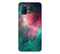 1001coques Coque Compatible pour Oppo A52, Oppo A72 - Housse Fine en Silicone Transparente - Design nebuleuse