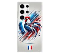Coque en silicone imprimée compatible Samsung Galaxy S24 Ultra Coq Français
