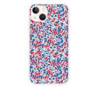1001coques Coque de Téléphone Compatible pour Apple iPhone 13, Design Liberty Wiltshire Bleu, Imprimée en France, Étui Souple en Silicone, Housse de Protection.