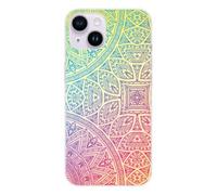 1001coques Coque de Téléphone Compatible pour Apple iPhone 14, Design Mandala Pastel, Imprimée en France, Étui Souple en Silicone, Housse de Protection.