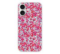 1001coques Coque de Téléphone Compatible pour Apple iPhone 16, Design Liberty Wiltshire Rouge, Imprimée en France, Étui Souple en Silicone, Housse de Protection.