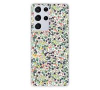 1001coques Coque de Téléphone Compatible pour Samsung Galaxy S21 Ultra, Design Liberty Wiltshire Vert, Imprimée en France, Étui Souple en Silicone, Housse de Protection.