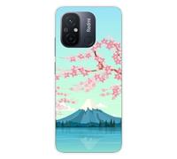 1001coques Coque en Silicone imprimée Compatible Xiaomi Redmi 12C Redmi 11A Mont Fuji