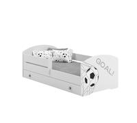 1001jouets Milleetunjouets Lit Enfant 140x70 Blanc avec tiroir Foot