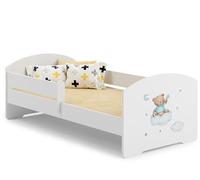 1001jouets Milleetunjouets Lit Enfant 140x70 Ours avec Matelas