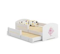 1001jouets Milleetunjouets Lit Enfant 160x80 Danseuse gigogne avec Matelas