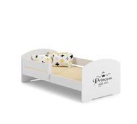 1001jouets Milleetunjouets Lit Enfant 160x80 Princess Noir avec Matelas