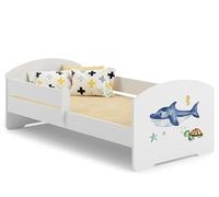 1001jouets Milleetunjouets Lit Enfant 160x80 Requin avec Matelas