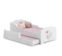 1001jouets Milleetunjouets Lit Enfant Anni avec gigogne 160x80 Elephant avec Matelas