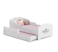 1001jouets Milleetunjouets Lit Enfant Anni avec gigogne 160x80 Princess avec Matelas