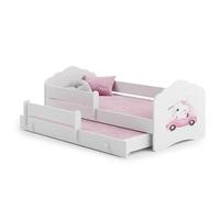 1001jouets Milleetunjouets Lit Enfant Nala160x80 Chat avec gigogne avec Matelas