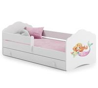 1001jouets Milleetunjouets Lit Enfant Nala160x80 SIRà NE avec tiroir de Rangement avec Matelas