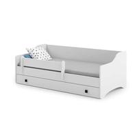 1001jouets Milleetunjouets Lit Jeunesse 180x80 cm Blanc