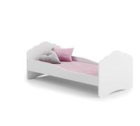 1001jouets Milleetunjouets Lit Simple 140x70 cm - Blanc