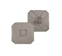 1001kdo Coussin Galette de Chaise 4 Rabats 40x40cm Jute chinee