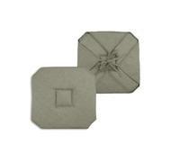 1001kdo Coussin Galette de Chaise 4 Rabats 40x40cm Lichen chinee