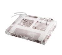 1001kdo Coussin Galette de Chaise Assise 43 x 37 x 5 cm clarte Blanc