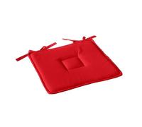 1001kdo Galette de Chaise Plate 40 x 40 cm Panama Rouge