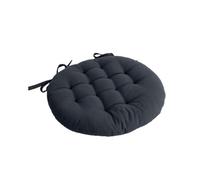 1001kdo Galette de Chaise Ronde 38 cm Panama Anthracite