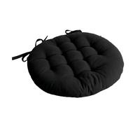 1001kdo Galette de Chaise Ronde 38 cm Panama Noir