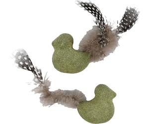 1001kdo Jouet Oiseau Katti en cataire avec Plumes pour Chat