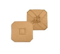 1001kdo Lot de 2 galettes de Chaise 4 Rabats 40 x 40 cm Camel chiné