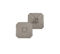 1001kdo Lot de 2 galettes de Chaise 4 Rabats 40 x 40 cm Jute chiné