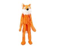 1001kdo Peluche Renard Orange pour Chien avec Couineur, Jouet sans Rembourrage, 56 cm, Polyester Doux