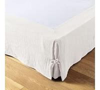 1001KDO POUR LA MAISON Cache sommier Gaze de Coton Gaia 160x200cm Chantilly