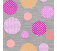 1001KDO POUR LA MAISON Nappe Toile cirée au mètre Modele Atolls Rose