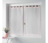 1001KDO POUR LA MAISON Paire de Rideaux Voile 60 x 90 cm Zazy Rose